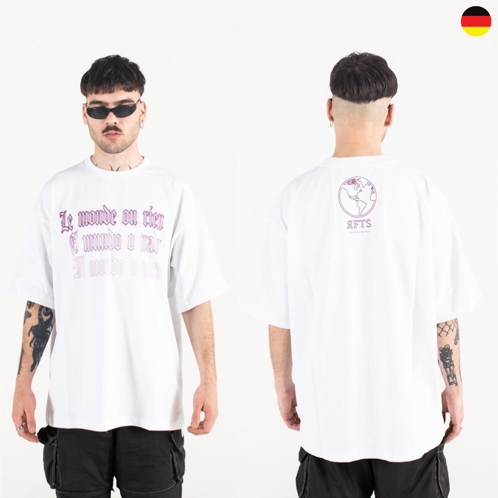 Oversize T-Shirt 100% Baumwolle 260 gsm