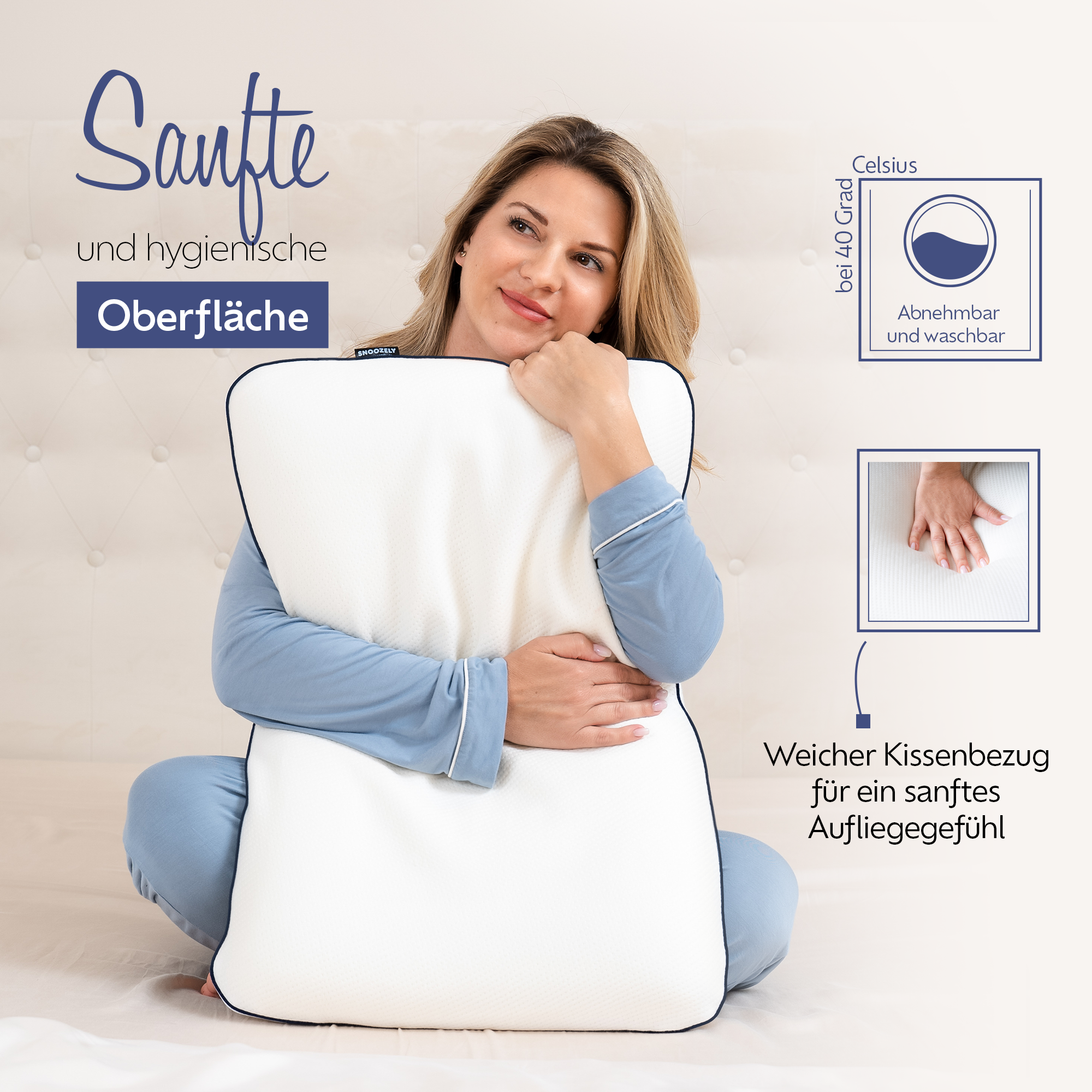 Orthopädisches Kissen mit Rizinusöl